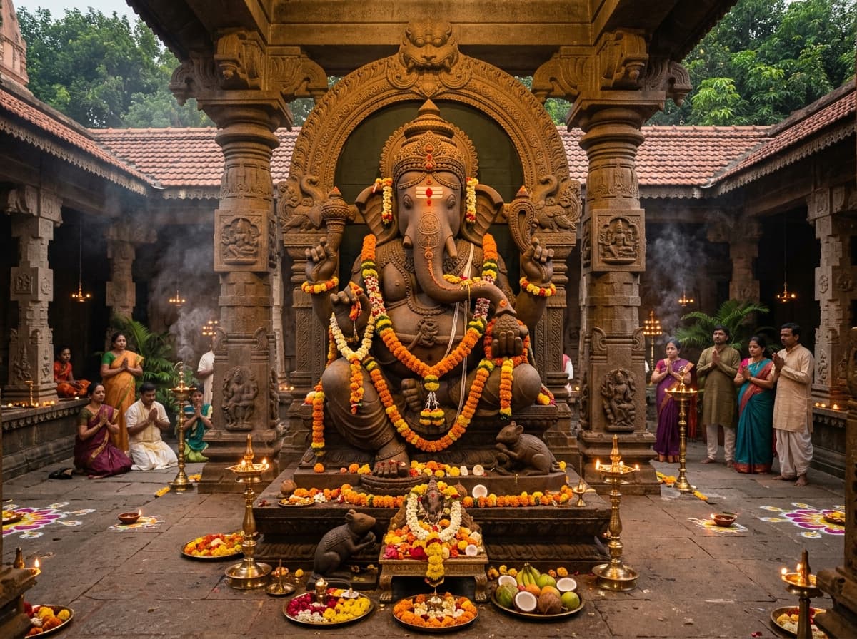 11.25 ft गणपति की मूर्ति